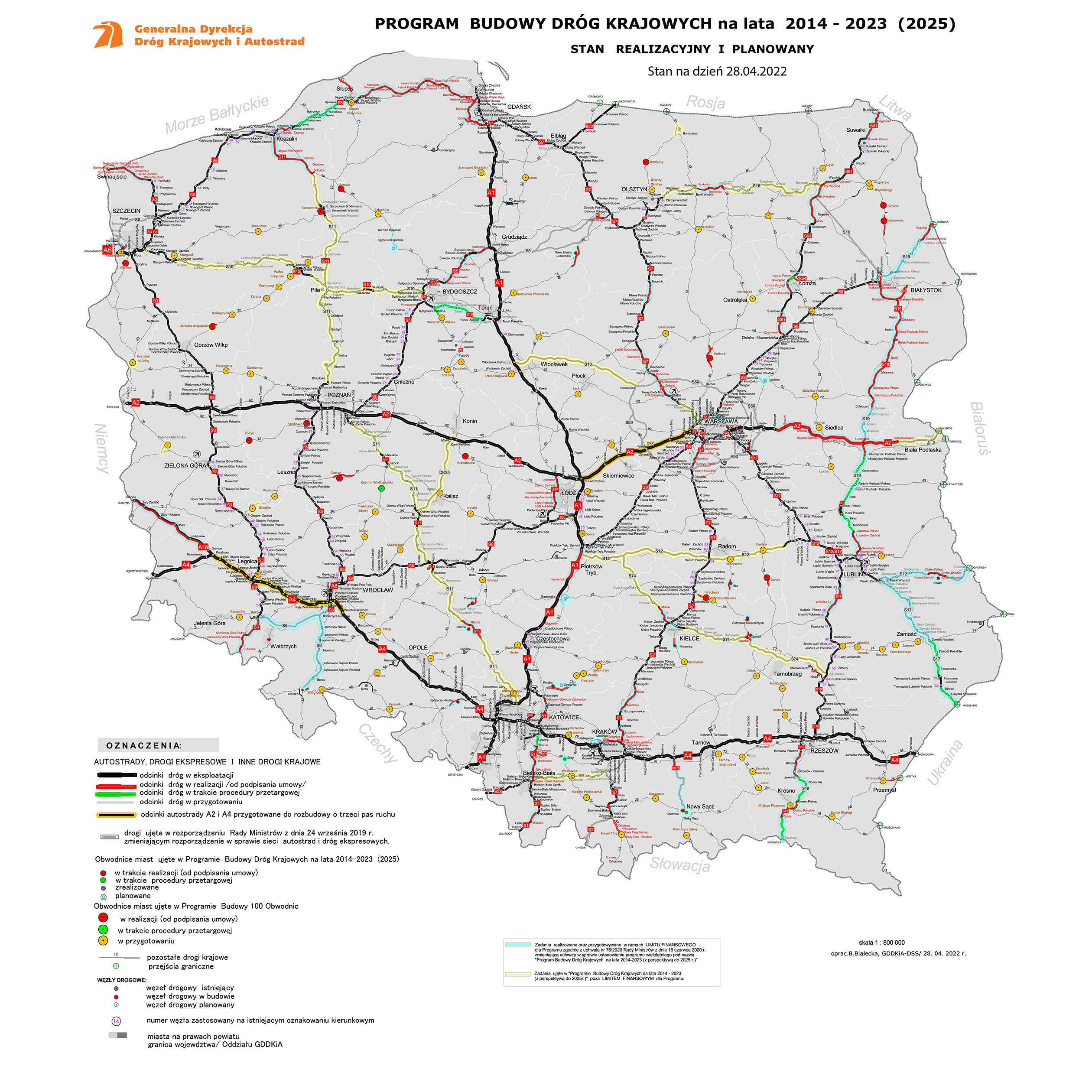 Polskie drogi - mapa nowych dróg w 2025 roku